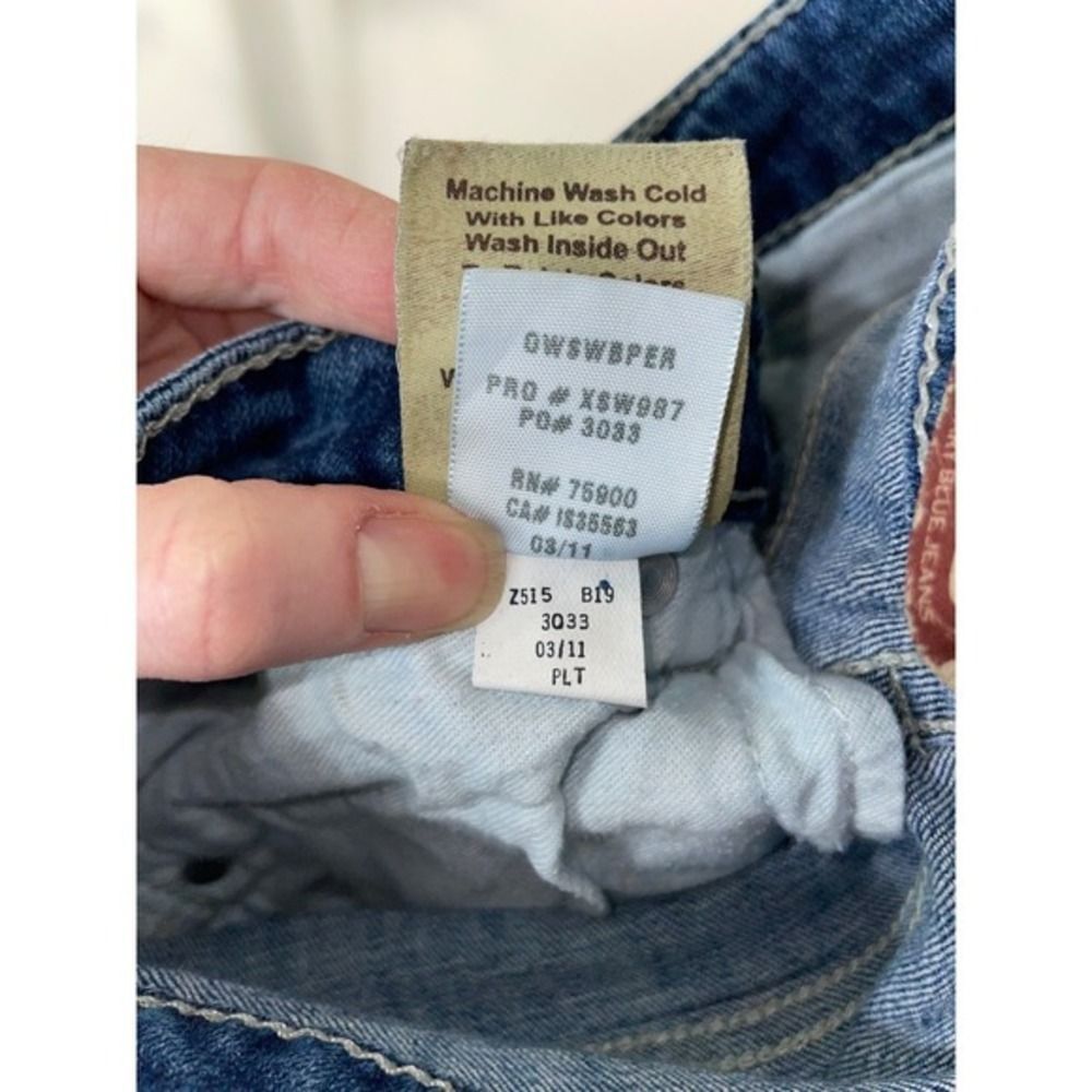 Y2K Ultra Low Rise Sweet Boot Big Star Jeans W/26R Blue 3033 LN - Picture 7 of 13
